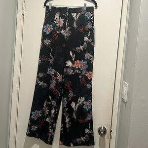 Floral Print Wide-Leg Pants - Pre-Loved